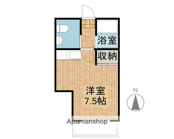 アイビス(ワンルーム/1階)の間取り写真