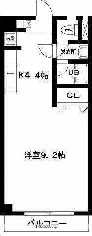 日南線 宮崎駅 徒歩8分 7階建 築24年(ワンルーム/2階)の間取り写真