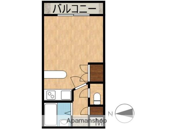 ロワイヤルヒルズ壱番館(ワンルーム/6階)の間取り写真