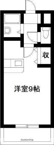 エレガンス11(ワンルーム/4階)の間取り写真