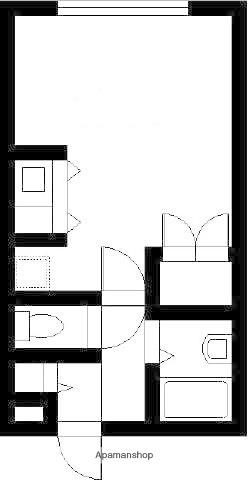 ステージドア(ワンルーム/2階)の間取り写真