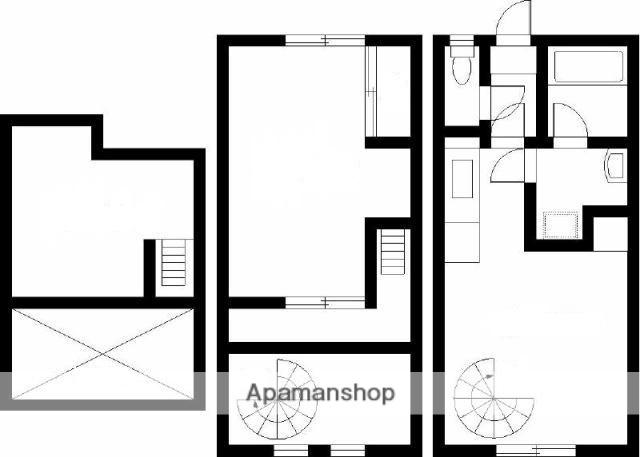 エレガンス江平東(1LDK/1階)の間取り写真