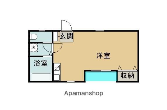 M.A.P(ワンルーム/3階)の間取り写真