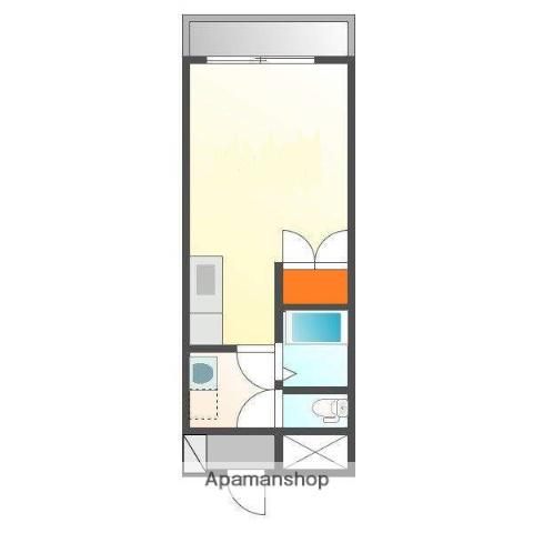 オーブⅡ(ワンルーム/3階)の間取り写真