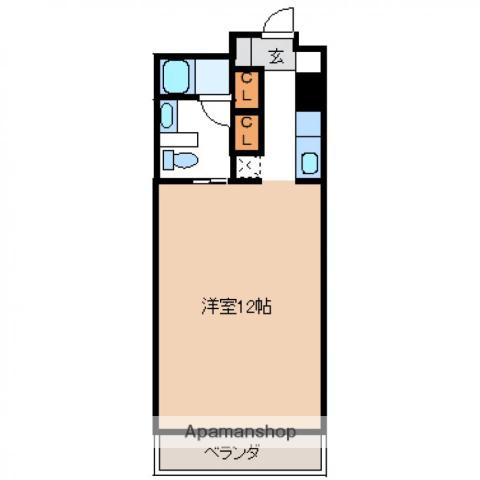 SI清水(ワンルーム/3階)の間取り写真