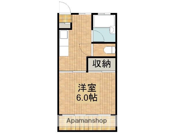甲斐コーポ(1K/4階)の間取り写真
