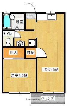 成和レジデンス(1LDK/2階)の間取り写真