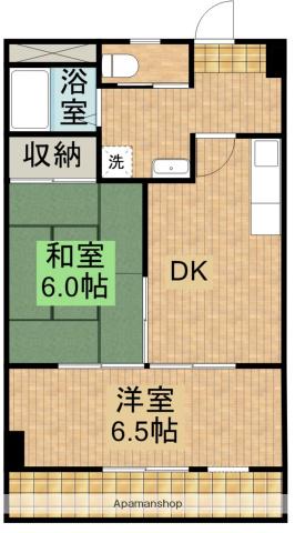 原町グランドハイツ(2DK/7階)の間取り写真