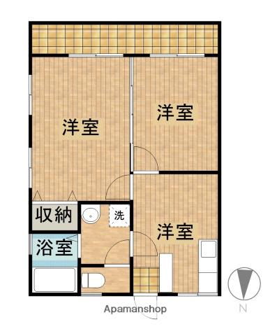 パールレジデンス(2LDK/2階)の間取り写真