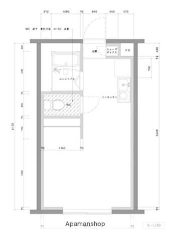 オクトワール宮崎西弐番館(ワンルーム/4階)の間取り写真