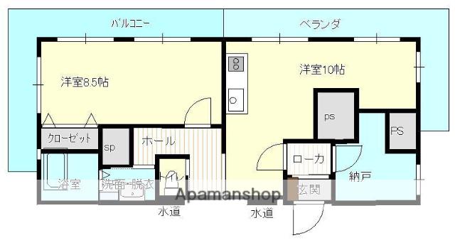 TOKIWA13(1LDK/7階)の間取り写真