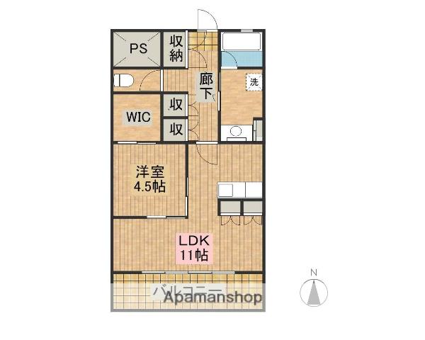 日南線 宮崎駅 徒歩30分 5階建 築19年(1LDK/1階)の間取り写真