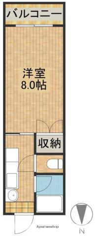 第1尚陽ビル(1K/2階)の間取り写真