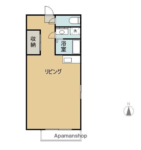 コーポタンポポ(ワンルーム/2階)の間取り写真