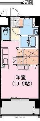 クロスワイズ神宮外苑イースト(ワンルーム/4階)の間取り写真