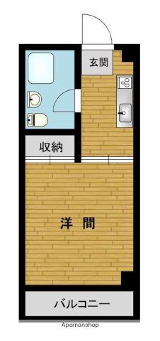 第5渡辺ビル(1K/4階)の間取り写真