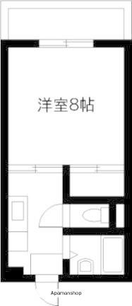 サンシャインハイツB棟(1K/2階)の間取り写真