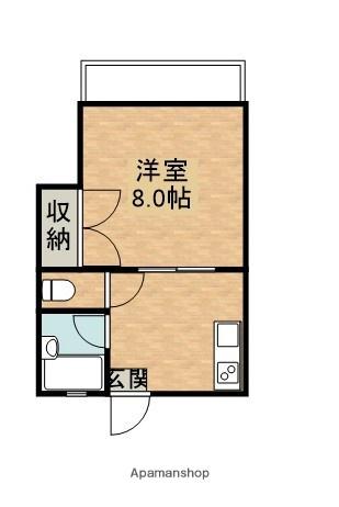 藤井第2ビル(1K/2階)の間取り写真