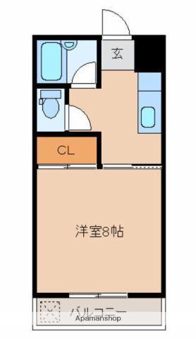 アイシンコーポ加納(1K/1階)の間取り写真