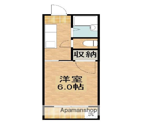 栄信ビル(1K/4階)の間取り写真