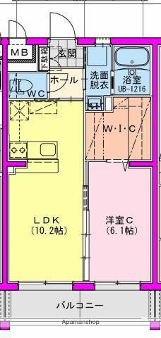 吉村町大町YMマンション(1LDK/1階)の間取り写真