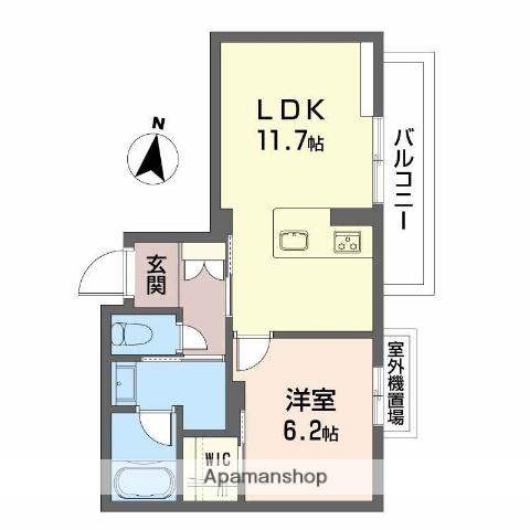 シャーメゾン神宮参道(1LDK/3階)の間取り写真