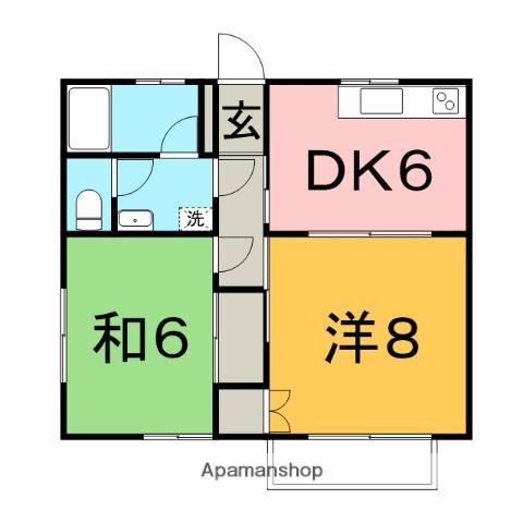 センチュリーハイツRYO(2DK/2階)の間取り写真