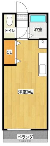 あいらんど宮丸(ワンルーム/2階)の間取り写真