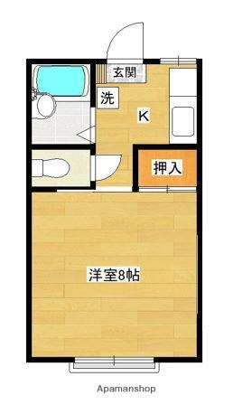 森コーポ(1K/1階)の間取り写真