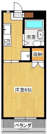 シティハイツ姫城 A・B(1K/2階)の間取り写真