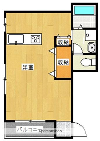 ETO 14(ワンルーム/2階)の間取り写真