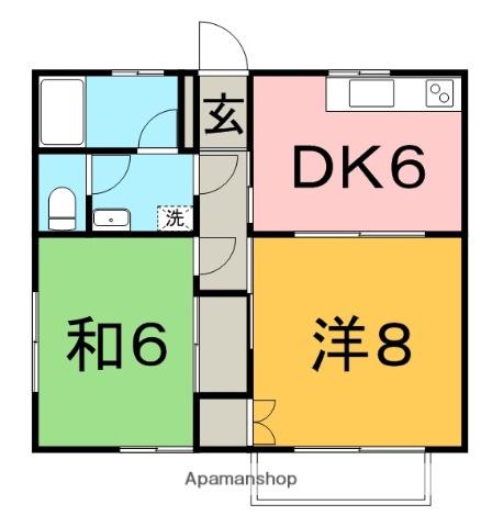 センチュリーハイツRYO(2DK/1階)の間取り写真