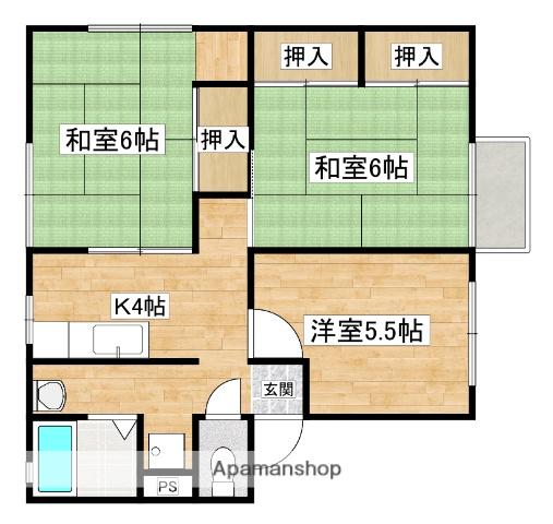 ソファレ21(3K/2階)の間取り写真