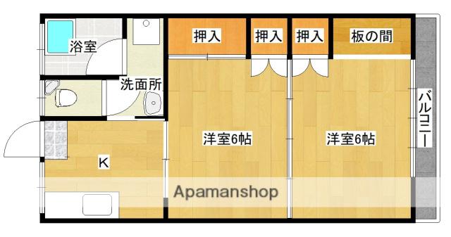 ガーデンTM(2K/2階)の間取り写真