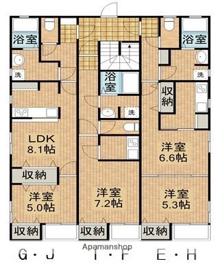 MFH・S(2K/1階)の間取り写真