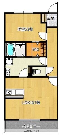 LIEN ETERUNITE(1LDK/1階)の間取り写真