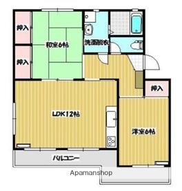 Mスクエア 7(2LDK/1階)の間取り写真