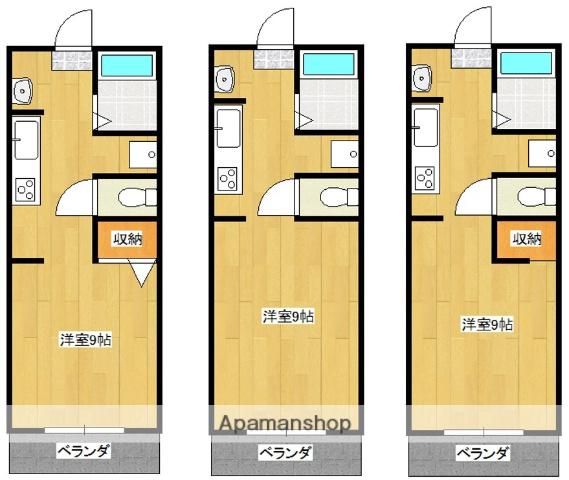 笠野石油ビル(1K/2階)の間取り写真