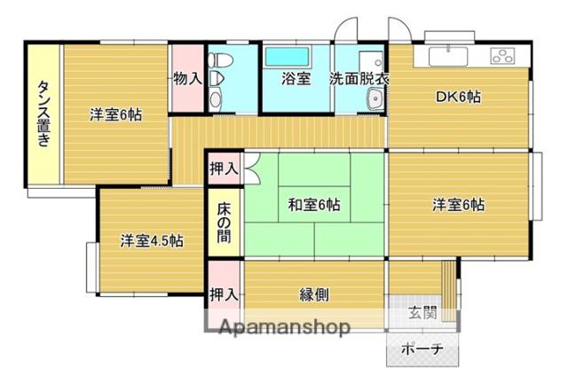 吉都線 谷頭駅 徒歩15分 1階建 築57年(4DK)の間取り写真