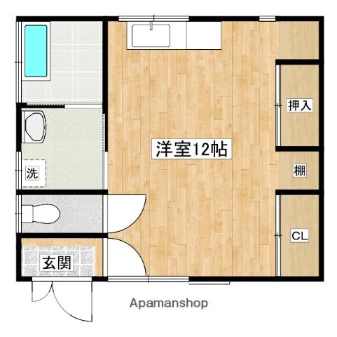 日豊本線 三股駅 徒歩12分 1階建 築17年(ワンルーム)の間取り写真