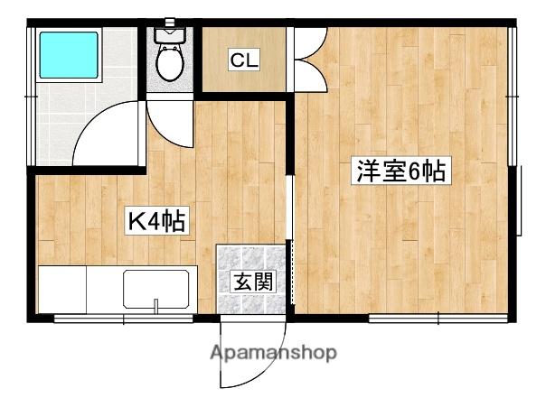 日豊本線 三股駅 徒歩12分 1階建 築17年(1K)の間取り写真