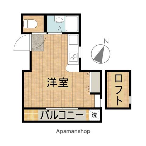 グラン加納(ワンルーム/2階)の間取り写真