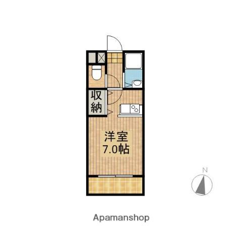 エレガンスメゾン4(ワンルーム/1階)の間取り写真