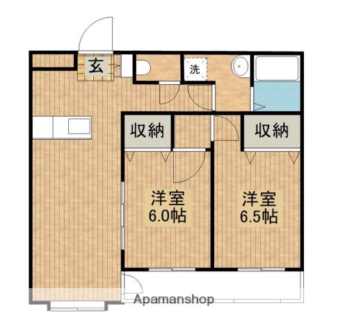 リージェントマンション(2LDK/1階)の間取り写真