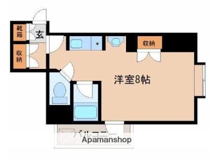 ASTEEQ(ワンルーム/8階)の間取り写真
