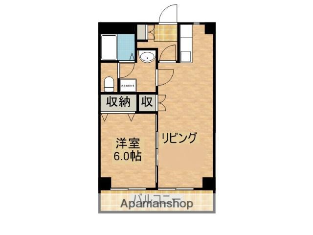 ケイビル(1LDK/2階)の間取り写真