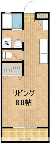 リバーサイド大島Ⅱ(ワンルーム/2階)の間取り写真