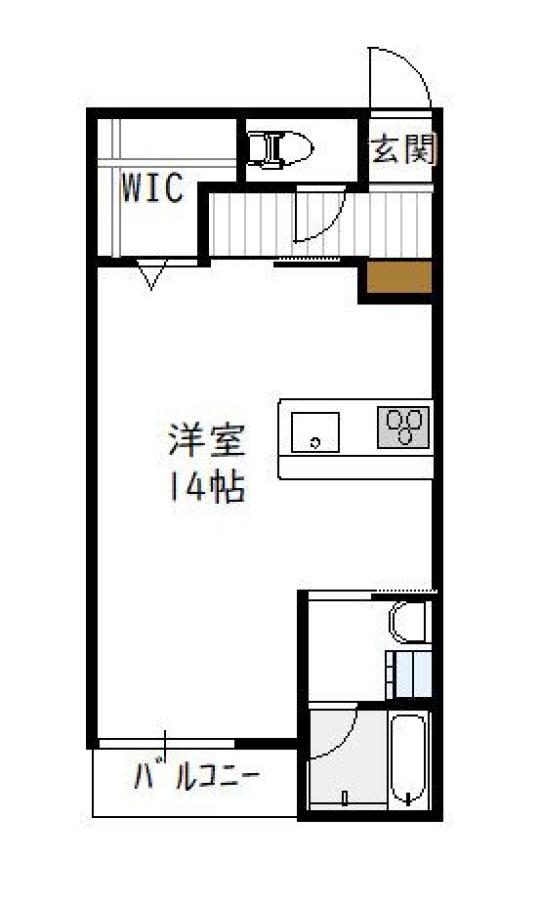 第一ピノキオコーポ東(ワンルーム/1階)の間取り写真