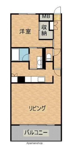 アルテマイスター(1LDK/5階)の間取り写真