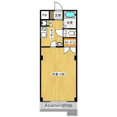 オクタワーズ宮崎南(1K/1階)の間取り写真